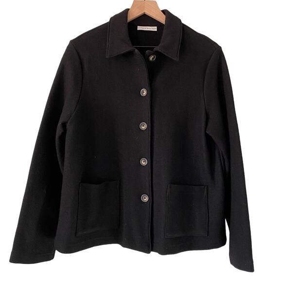 bryn Walker Jackets & Blazers - BRYN Walker Black Wool Blazer Jacket Cardigan Large